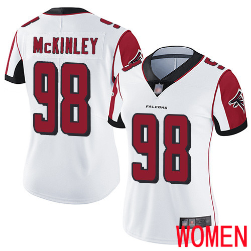 Atlanta Falcons Limited White Women Takkarist McKinley Road Jersey NFL Football #98 Vapor Untouchable->youth nfl jersey->Youth Jersey